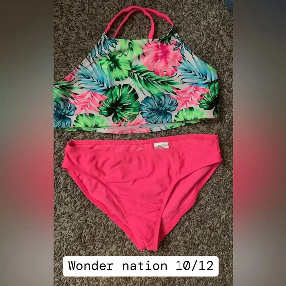 Wonder nation girls 10/12 bathing suit - Picture 1 of 4
